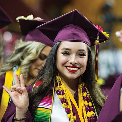 Liliana Valdivia, first-generation alumna, The College of Liberal Arts and Sciences
